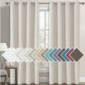 H. VERSAILTEX CURTAIN PANTELS LINEN OPEN WEAVE NATURAL WINDOW TREATMENTS NEW